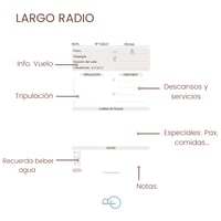 Image 2 of BLOC VUELO - LARGO RADIO 