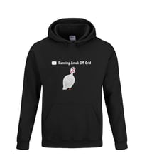 Image 1 of Unisex Hoodie Black. Painted Farm Alarm