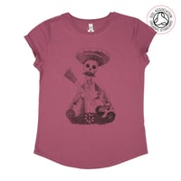Image 2 of Day Of The Dead Organic Cotton Rolled Sleeve T-shirt