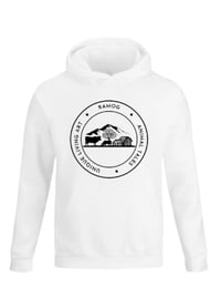 Image 1 of White Unisex Hoodie Running Amuk Off Grid 