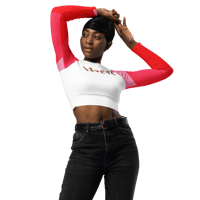 Image 9 of Sweet Sugar Recycled Long-Sleeve Crop Top