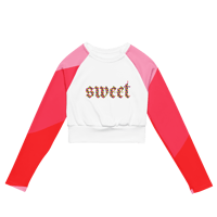 Image 1 of Sweet Sugar Recycled Long-Sleeve Crop Top