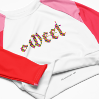 Image 3 of Sweet Sugar Recycled Long-Sleeve Crop Top