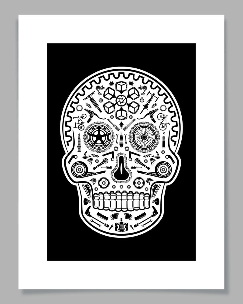 Image of Cráneo de Bicicleta · Silkscreen Print