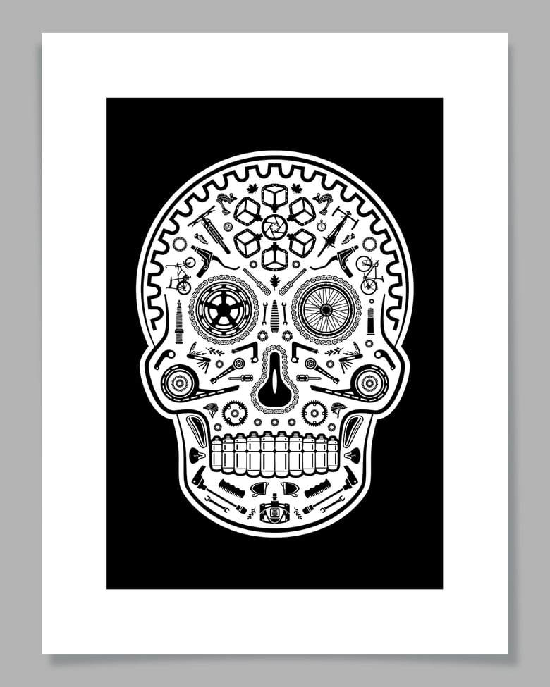 Image of Cráneo de Bicicleta · Silkscreen Print