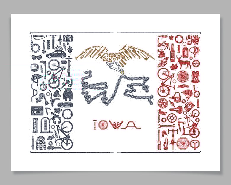 Image of Our Liberties We Prize and Our Bikes We Will Maintain · Silkscreen Print