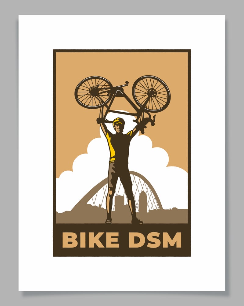 Image of Bike DSM · Silkscreen Print