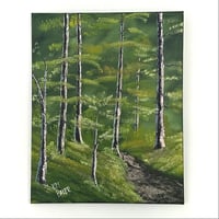 Image 1 of Woodland Path - 16" x 20" Oil Painting