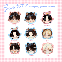 Image 1 of [Pre-order] Seventeen Glitter stickers