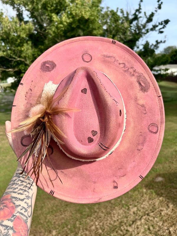 Image of Two Tone Distressed Hat