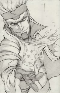 GAMBIT PENCIL ORIGINAL ART SIGNED