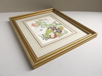 Image 3 of Vintage Botanical Watercolour Painted Print, Sheila Mannes-Abbott 1979, Frame Size 15 x 12 5/8 ins 