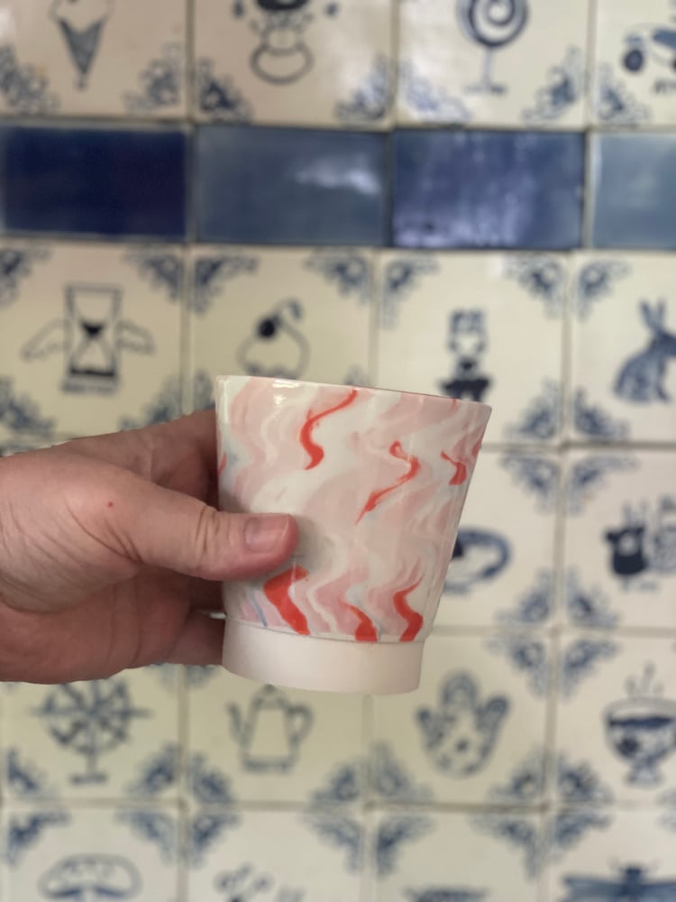 Image of Marble cup orange