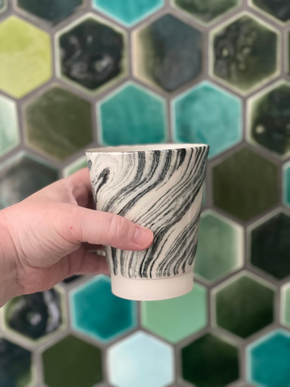 Image of Marbled cup Black 