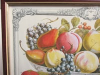 Image 3 of 12 Months of Fruit September 1732 Furber & Casteels, Vintage Art Print, Framed 15 3/10 x 12 8/10 ins