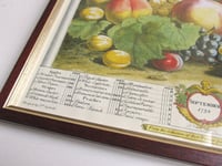 Image 5 of 12 Months of Fruit September 1732 Furber & Casteels, Vintage Art Print, Framed 15 3/10 x 12 8/10 ins