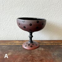 Image 2 of satin black dot chalices