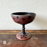 Image 3 of satin black dot chalices