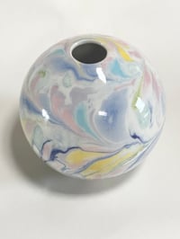 Image 3 of Kugle vase blå/gul/pink