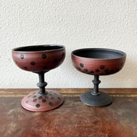 Image 1 of black dot chalices