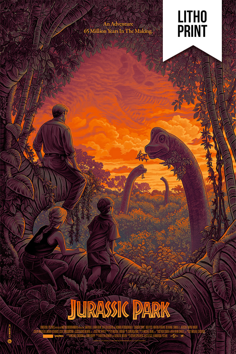 JURASSIC PARK - LITHOGRAPHS - PP SET - 24x36 | CAMartinArt
