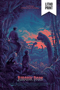 Image of JURASSIC PARK - LITHOGRAPHS - PP SET - 24x36