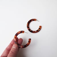 Image 4 of *NEW* Rosa Tortoiseshell Statement Hoop Earrings