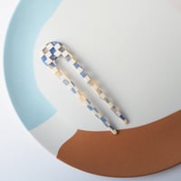 Image 2 of *NEW* Ocean Checker Hair Pin