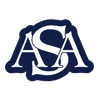 ASA Car Window Sticker - Navy and White