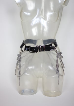 Image of  MADE TO ORDER- Chained belt in PVC (Size XS - XL)