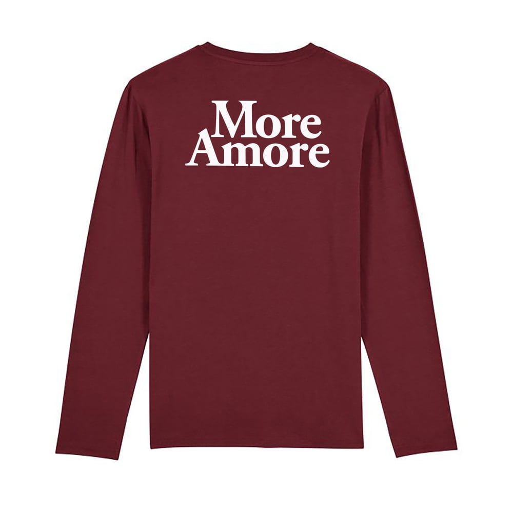 Image of L/S MORE AMORE-BURGUND-LIMITED TO 50 PIECES.