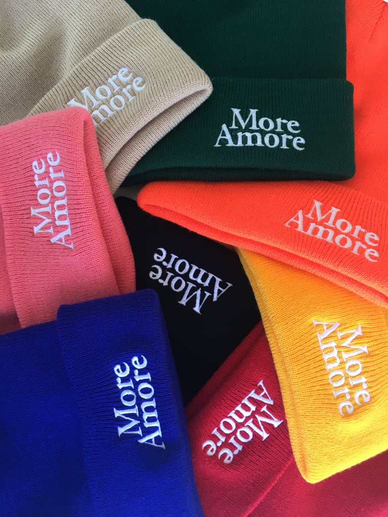 Image of MORE AMORE BEANIES