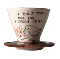 Image 1 of I built this for you coffee dripper AMAZING GLAZE ALERT