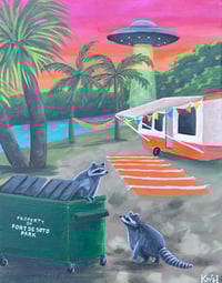 Image 1 of “Live Fast, Eat Trash” Print