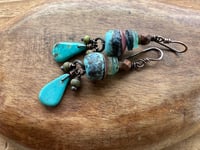 Image 22 of Blue earrings/ n181