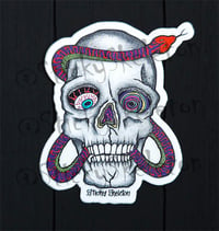 Skull and Snake sticker