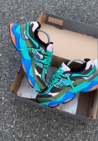 Image 2 of Blue/Green Multi Color N Sneaker 