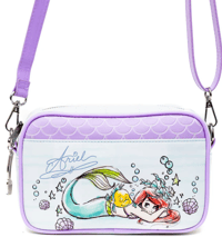 Image 3 of Disney Bag, Cross Body, The Little Mermaid Ariel Sebastian and Flounder Poses, Vegan Leather