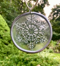 Image 1 of Small glass snowflake 