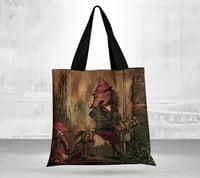 Big Bad Wolf Large Canvas Tote