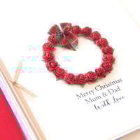 Image 1 of Luxury Christmas Card. Personalised Christmas Card. Gift Boxed Card.