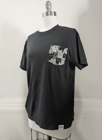 Image 1 of Kitty Jacquard Pocket T-shirt