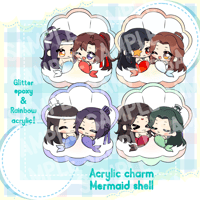 Image 1 of Couple Mermaid Charms (EXTRAS)