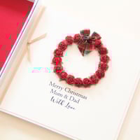 Image 2 of Luxury Christmas Card. Personalised Christmas Card. Gift Boxed Card.