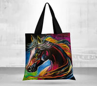 Horse Large Canvas Tote