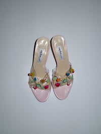 Image 1 of Sacha London Floral Mules - US 7.5