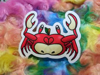 Image 1 of Apple Crab Sticker