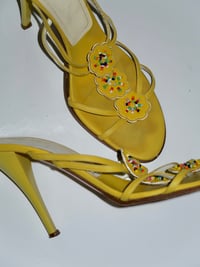 Image 3 of Casadei Beaded Heels - US 10.5