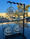 acrylic clown bb earrings