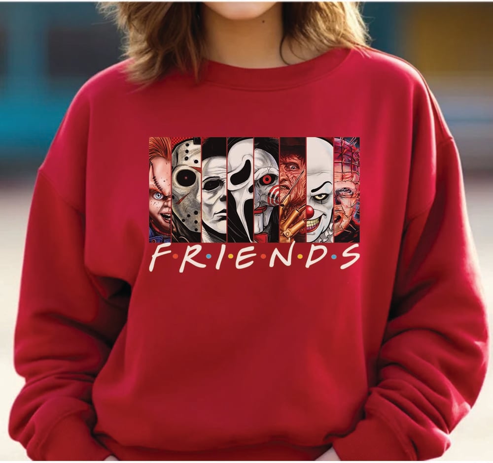 Image of HORROR FRIENDS T-SHIRT & CREWNECK